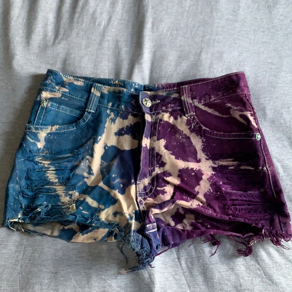 Tie dye shorts